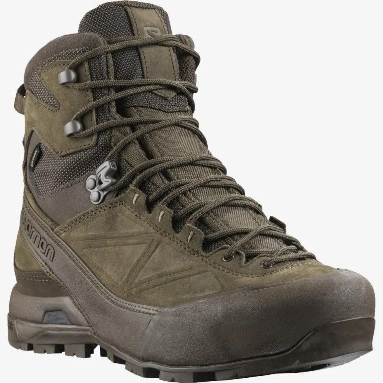 Botas Tácticas Salomon X Alp GTX Forces Hombre Marrom | MX JZOG967